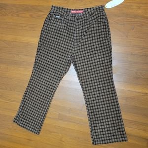 Revolt plaid corduroy jeans
